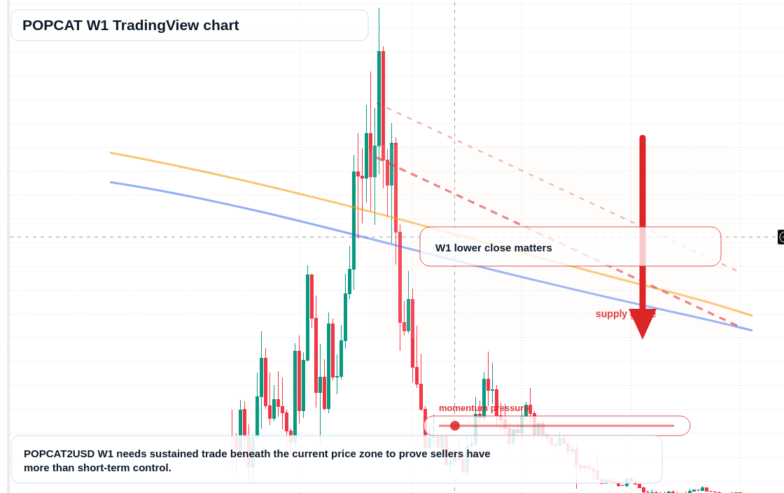 POPCAT W1 candlestick chart