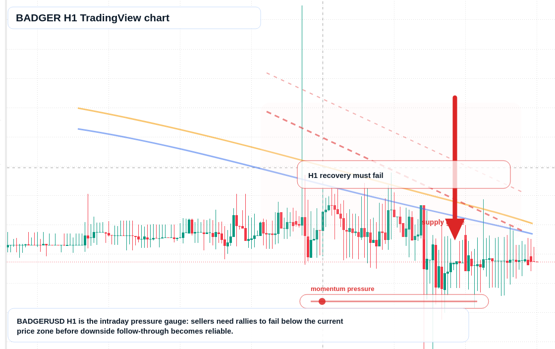 BADGER H1 candlestick chart