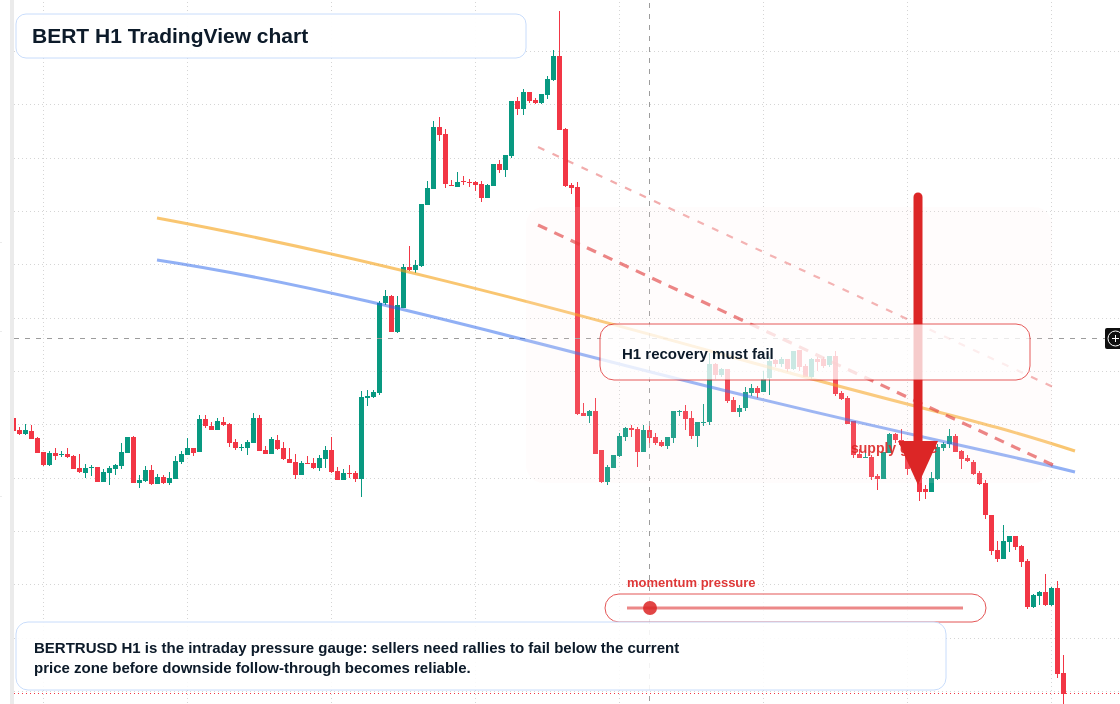 BERT H1 candlestick chart