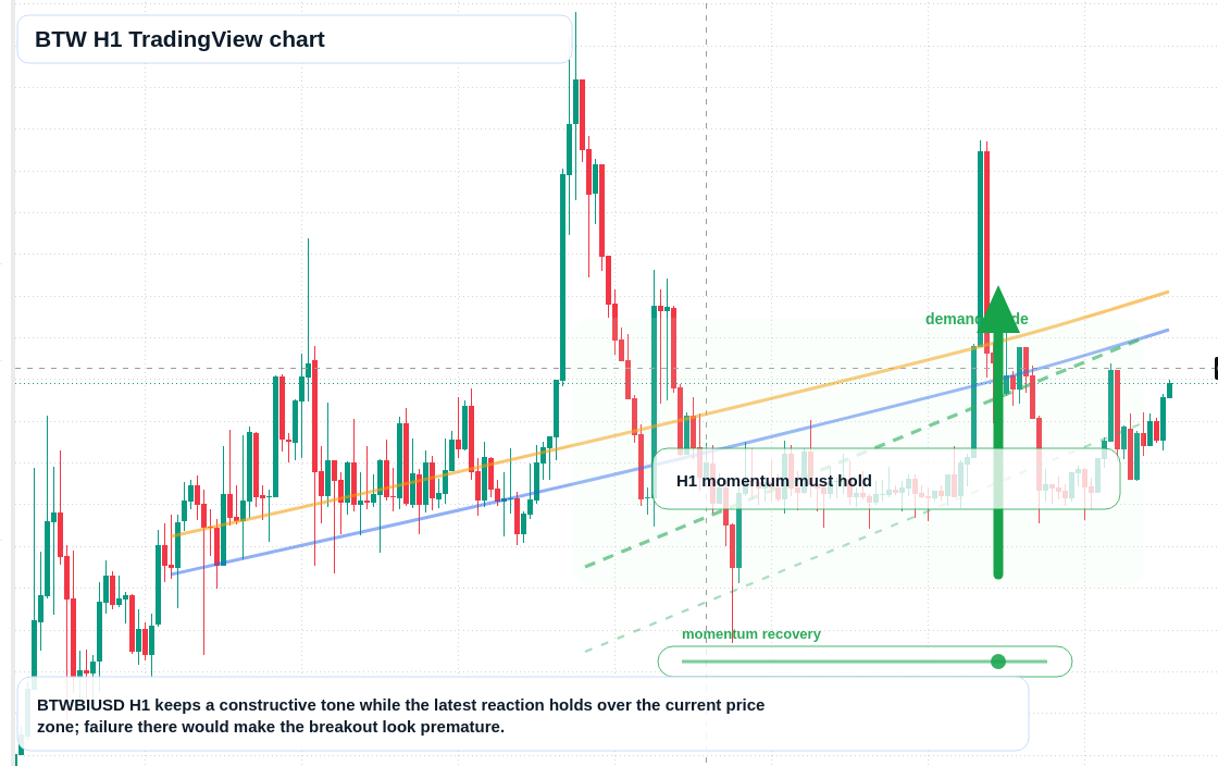 BTW H1 candlestick chart