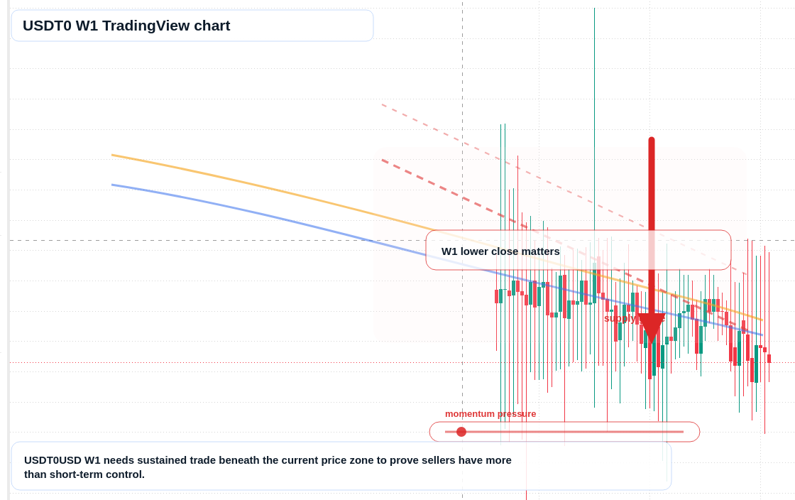 USDT0 W1 candlestick chart