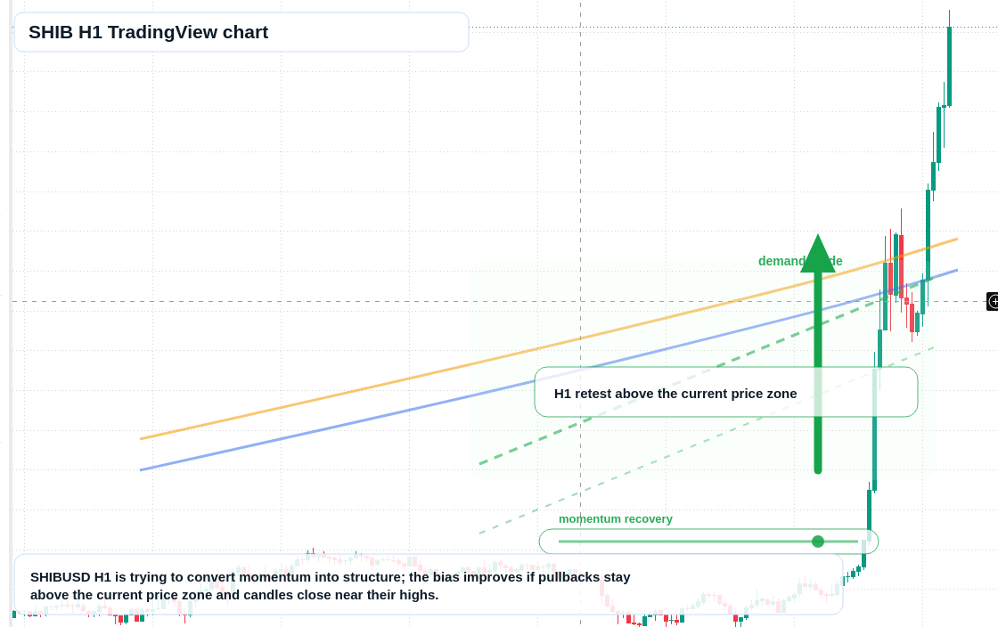 SHIB H1 candlestick chart