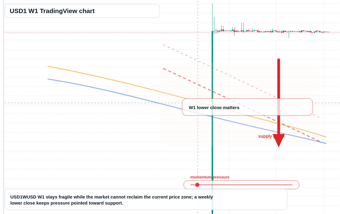 USD1 W1 candlestick chart