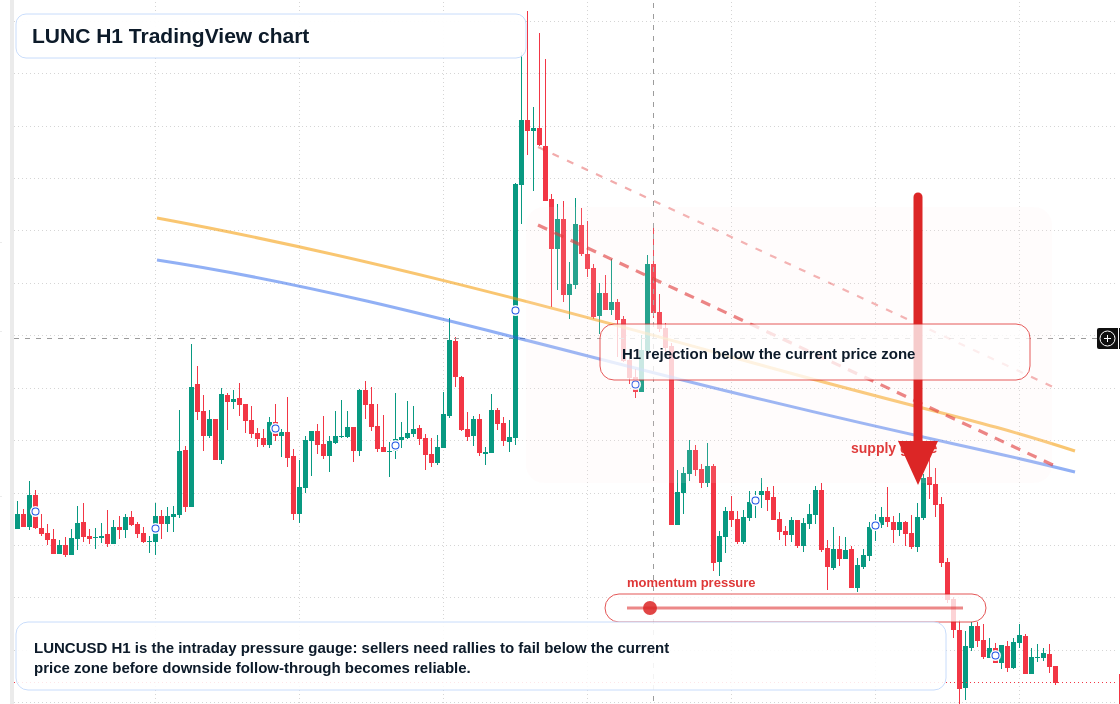 LUNC market snapshot