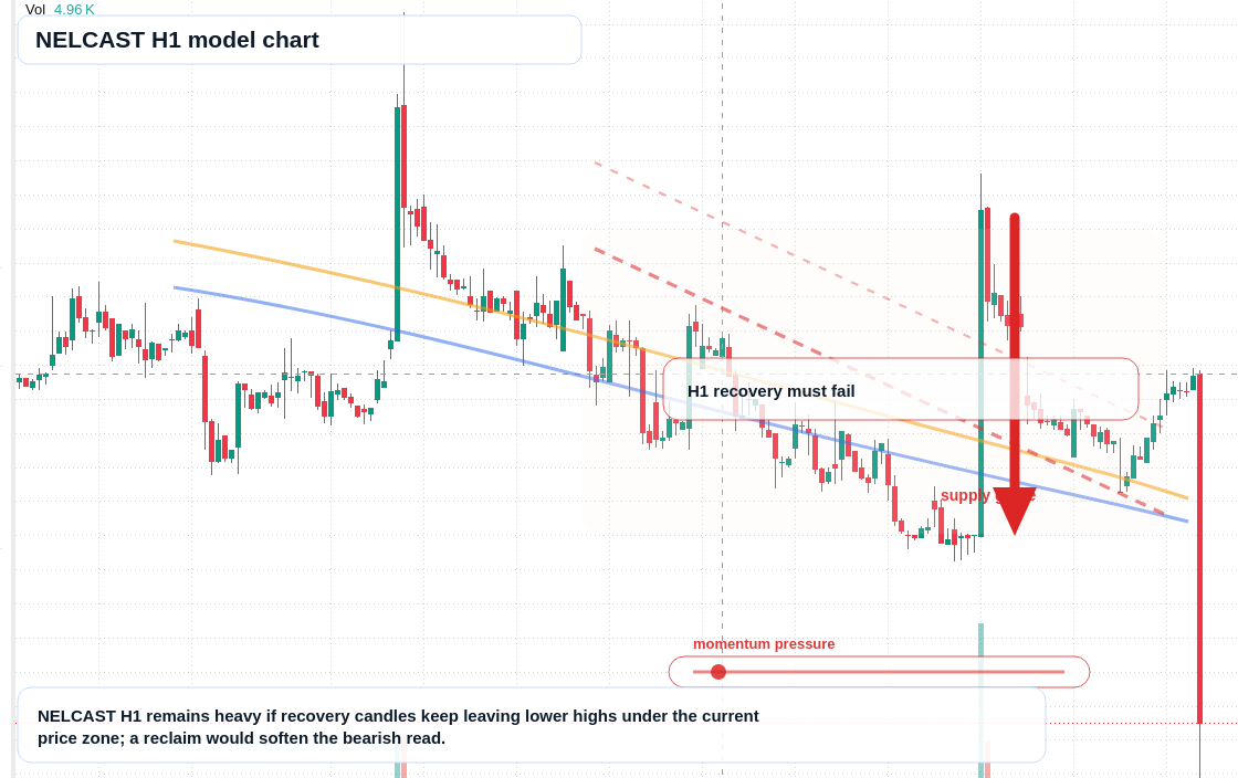 NELCAST H1 TradingView chart